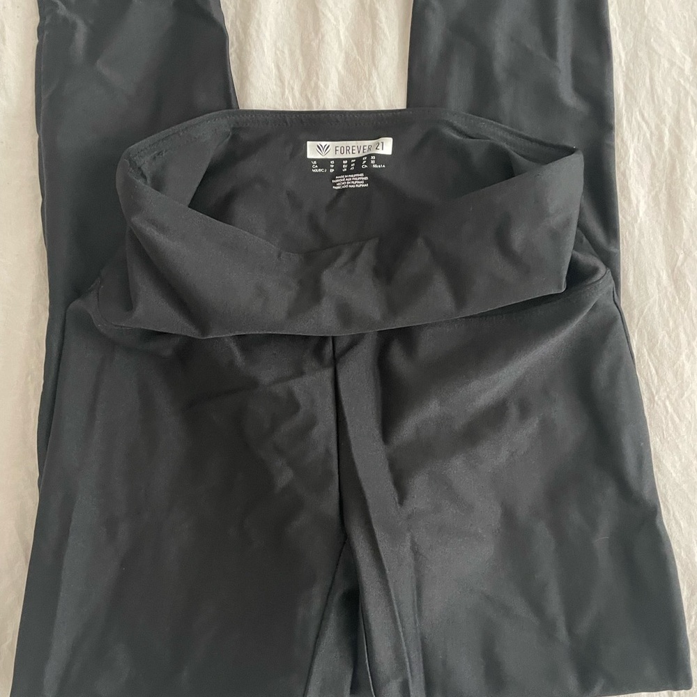 Forever21 Active High Rise Metallic Shine leggings